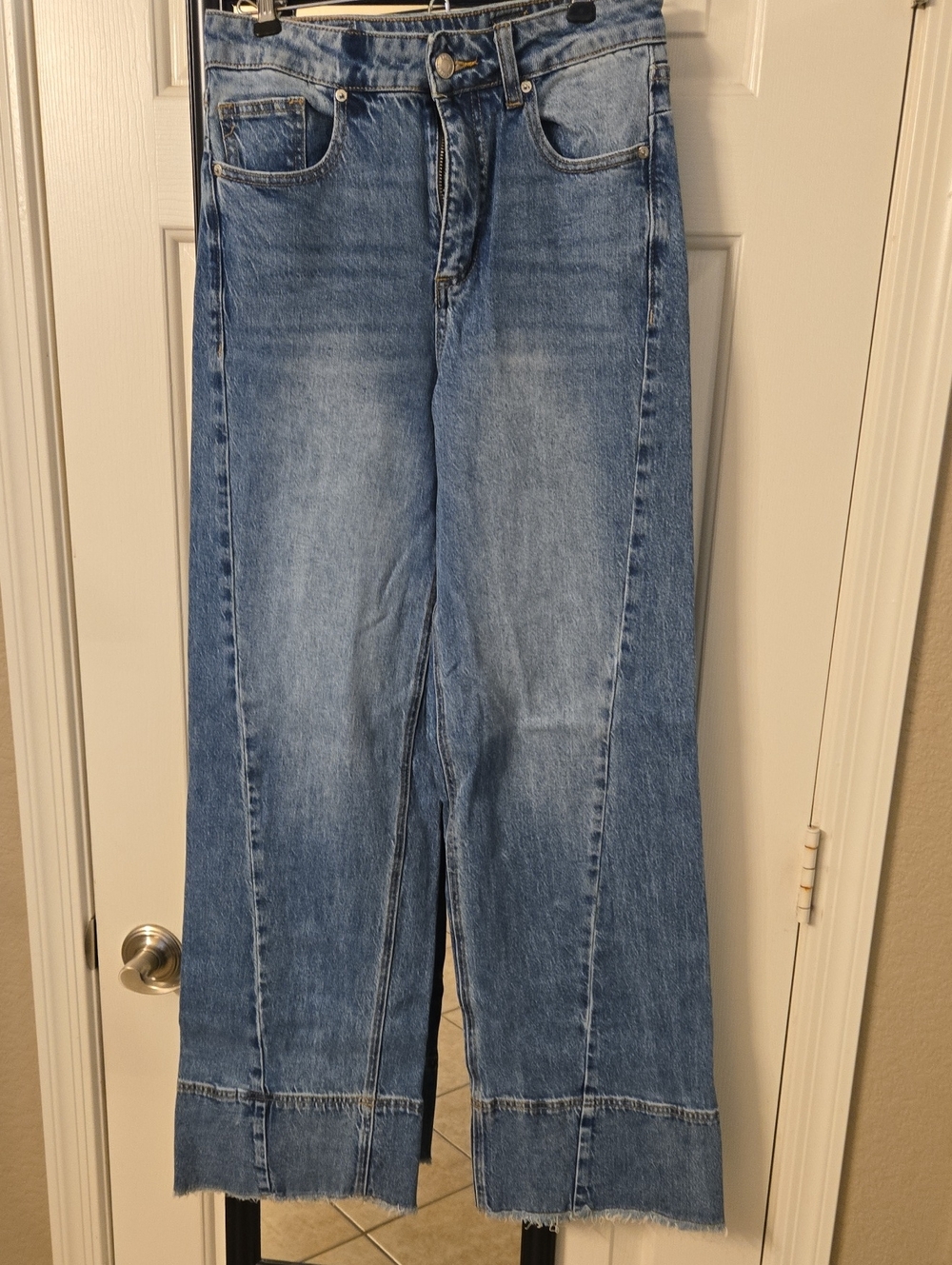 Express Relaxed Wide Leg High Rise Stretch Women's Jeans Sz 4R